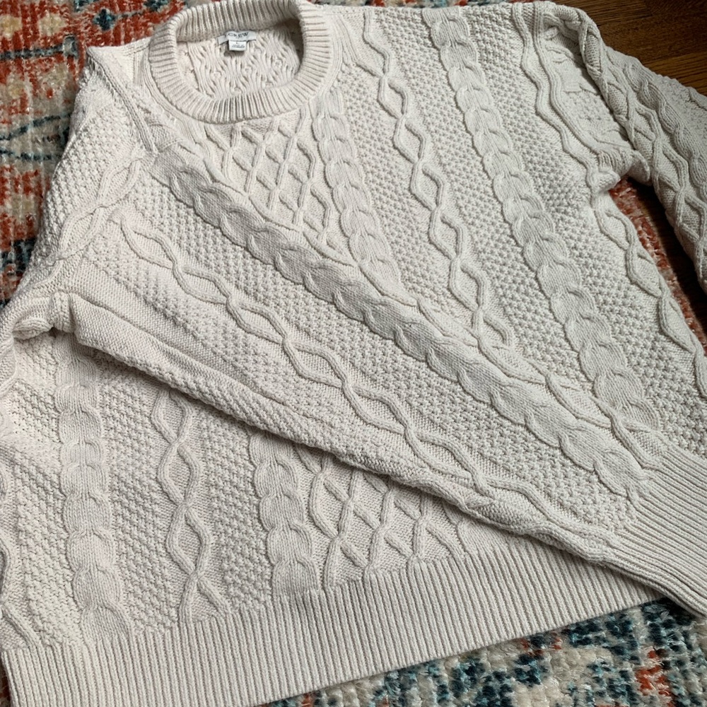 J. Crew Factory Cable Knit Sweater - Picture 8 of 13